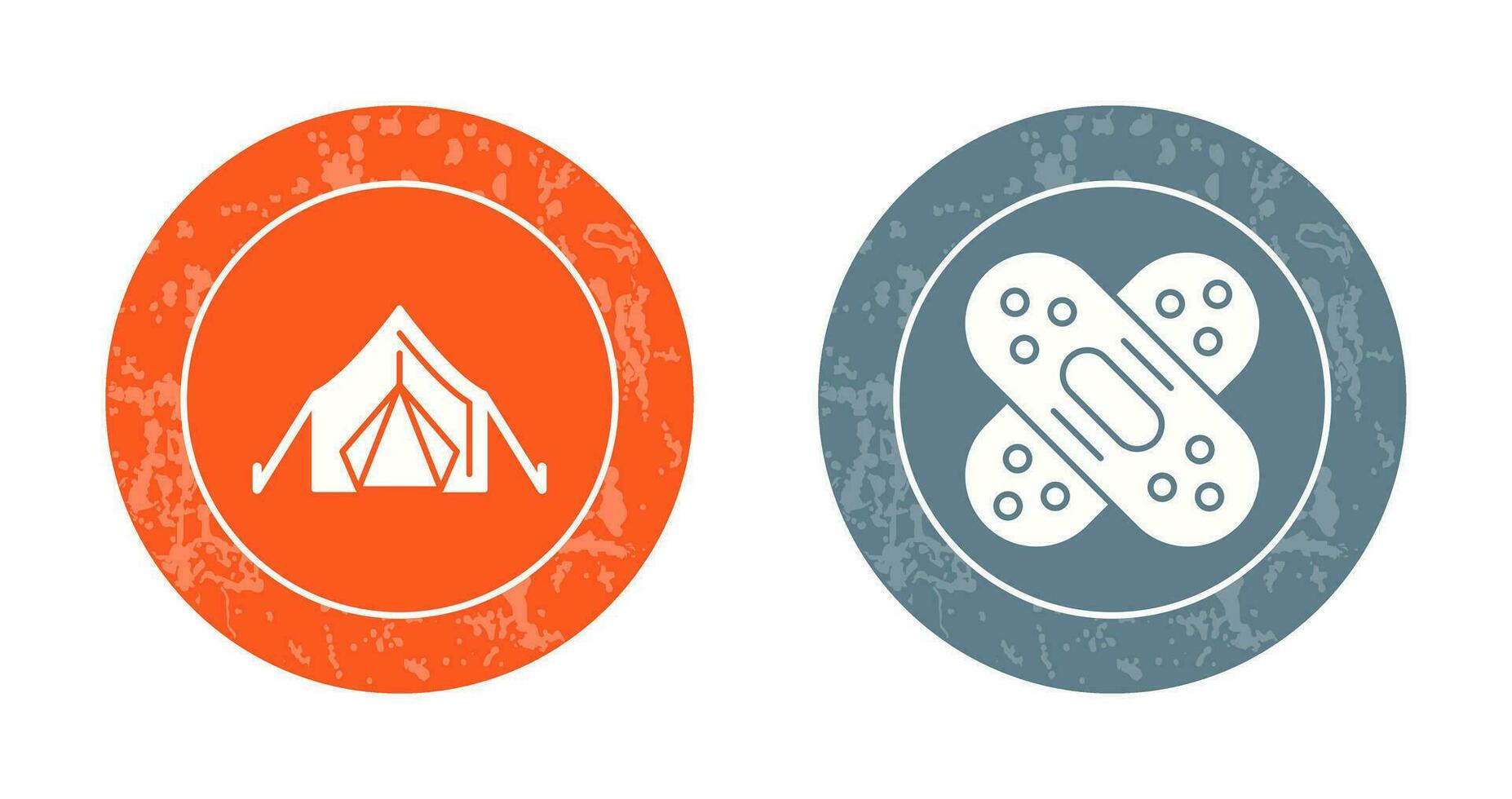 Tent and Bandage Icon vector