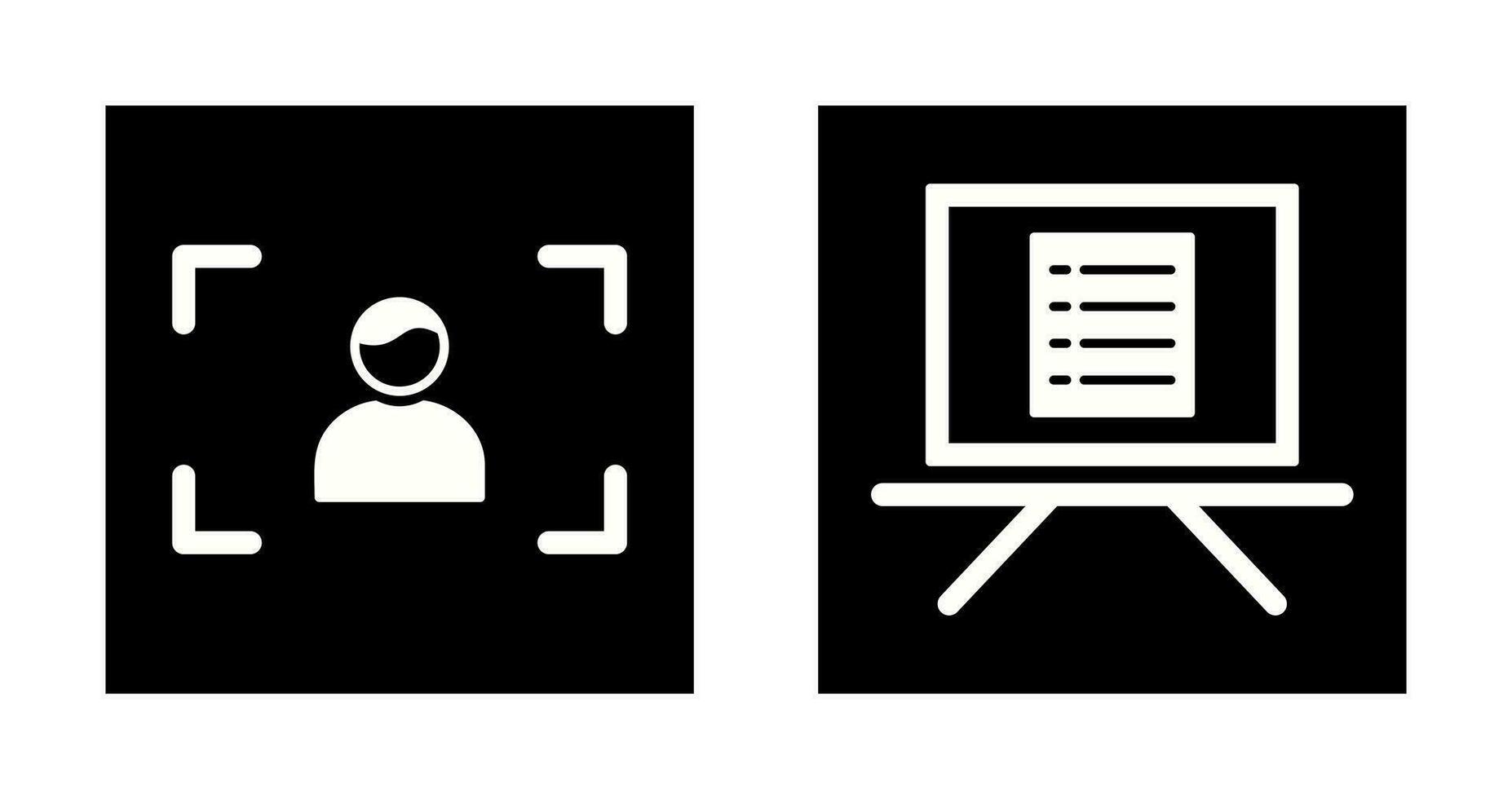 focus and notice board Icon vector