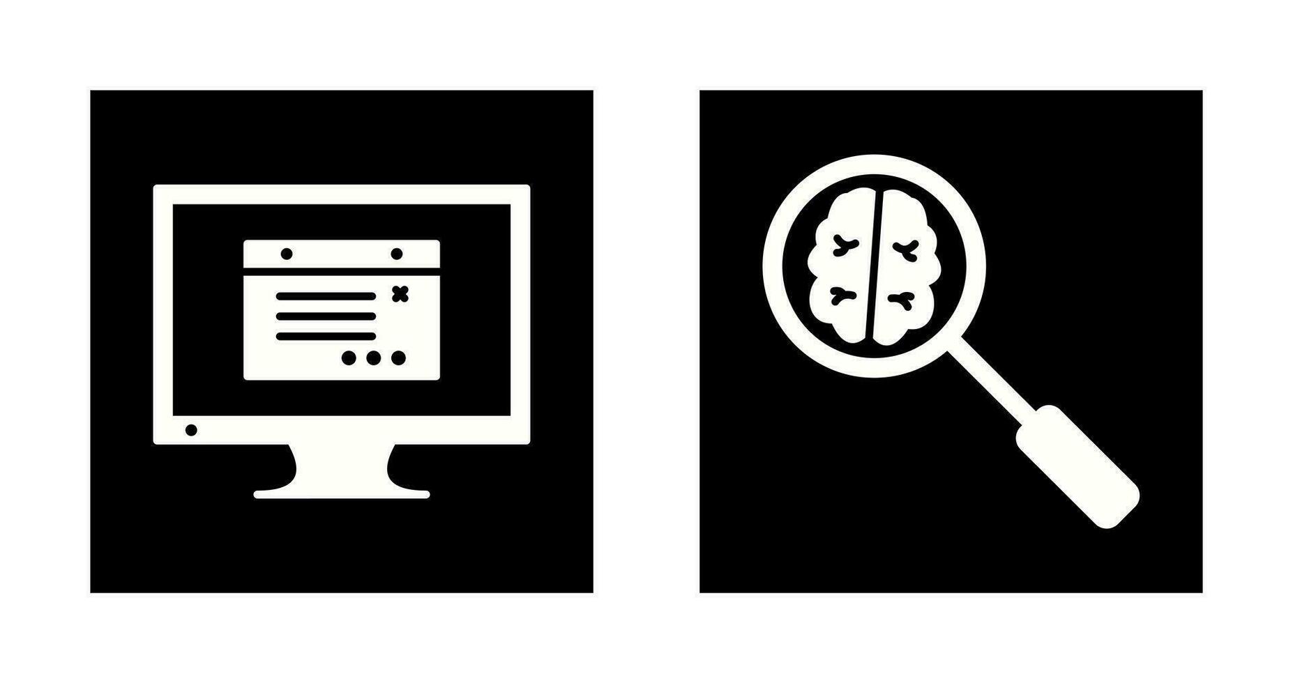 internet ads and intelligent search Icon vector