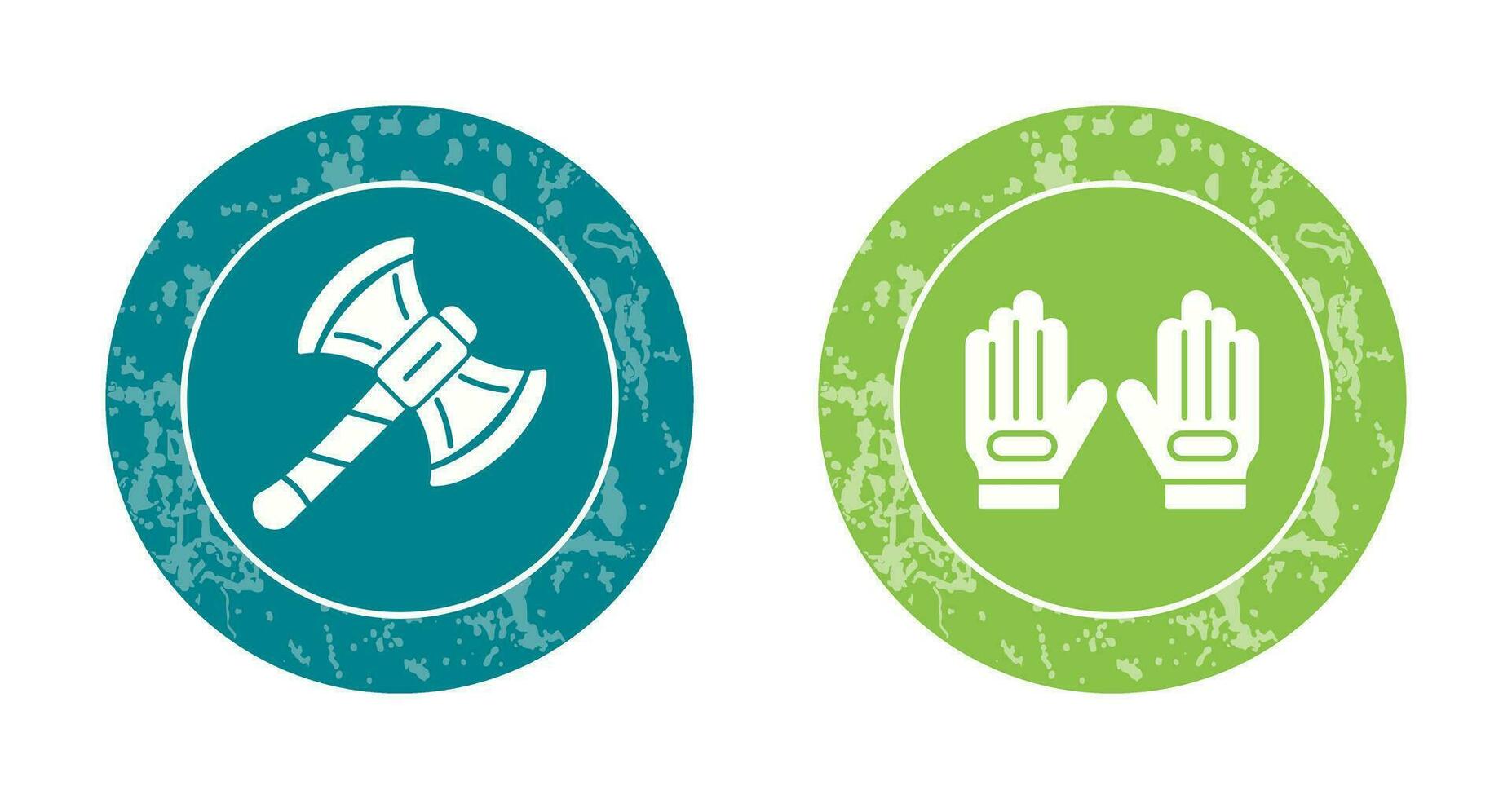 Axe and Glove Icon vector