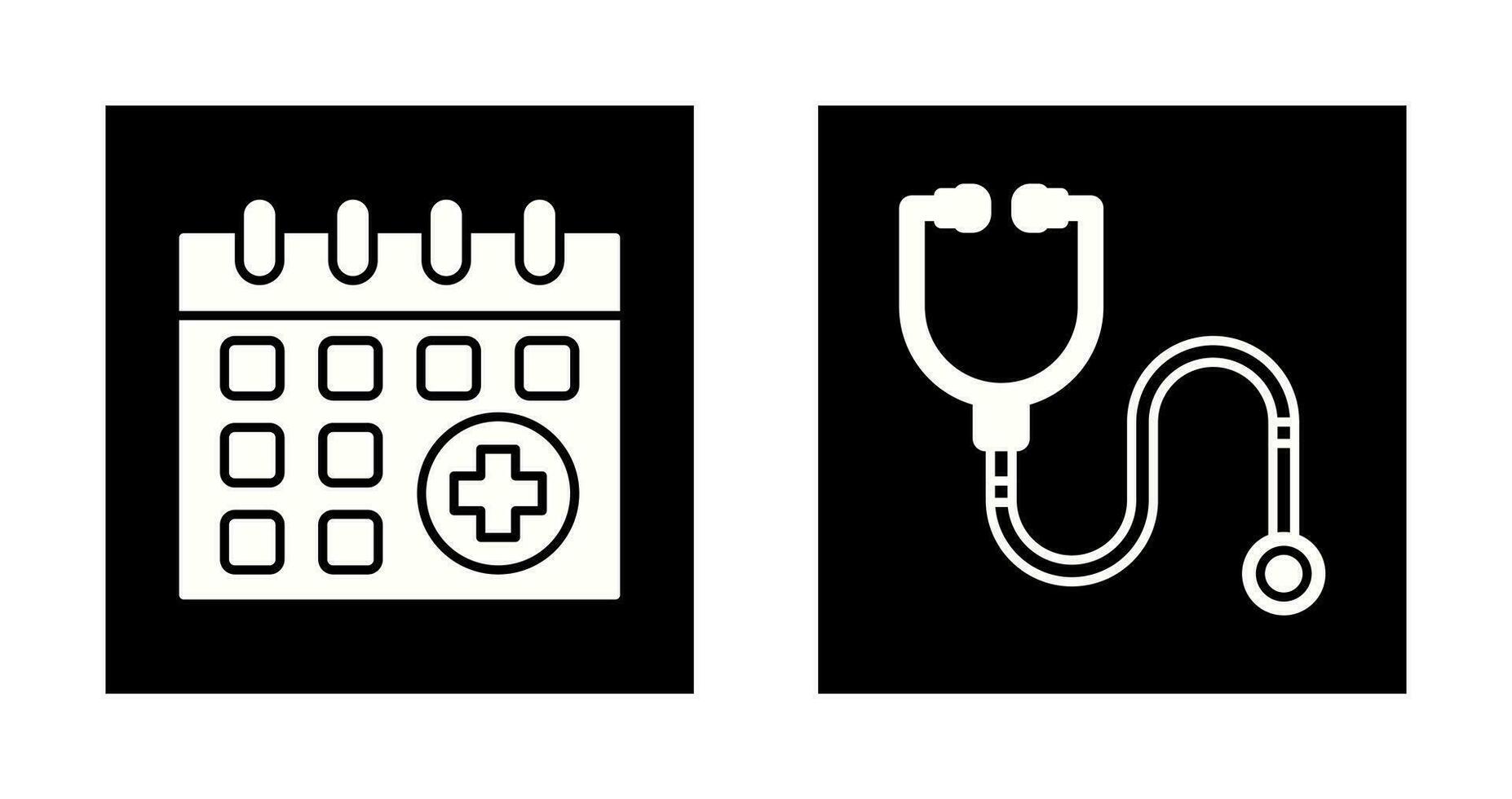 Calender and healthcare Icon vector