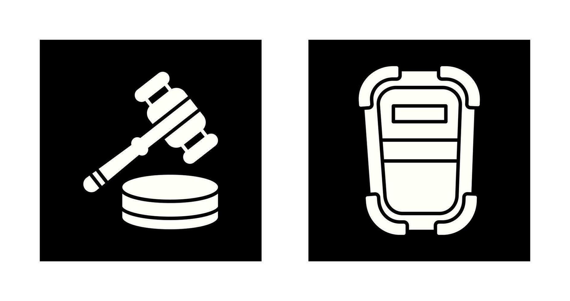 Id Card and Police Badge Icon vector