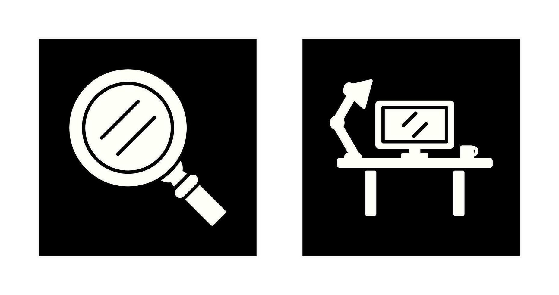 Search and Workspace Icon vector