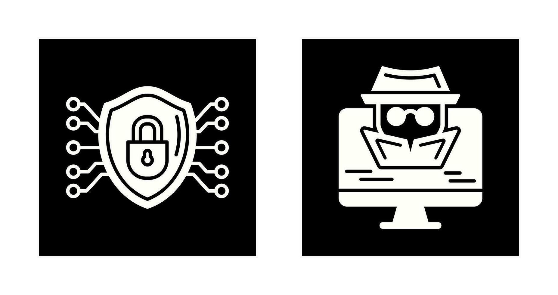 Protection and Spyware Icon vector