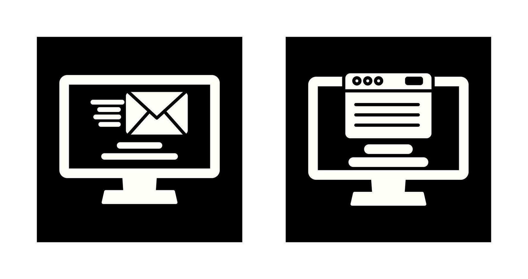 Mail and Web Icon vector
