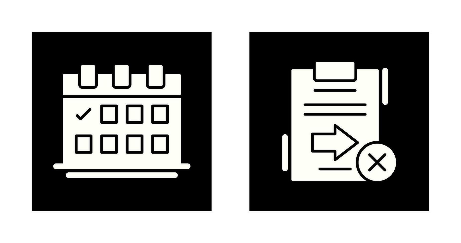 Send Failed and Calender Icon vector