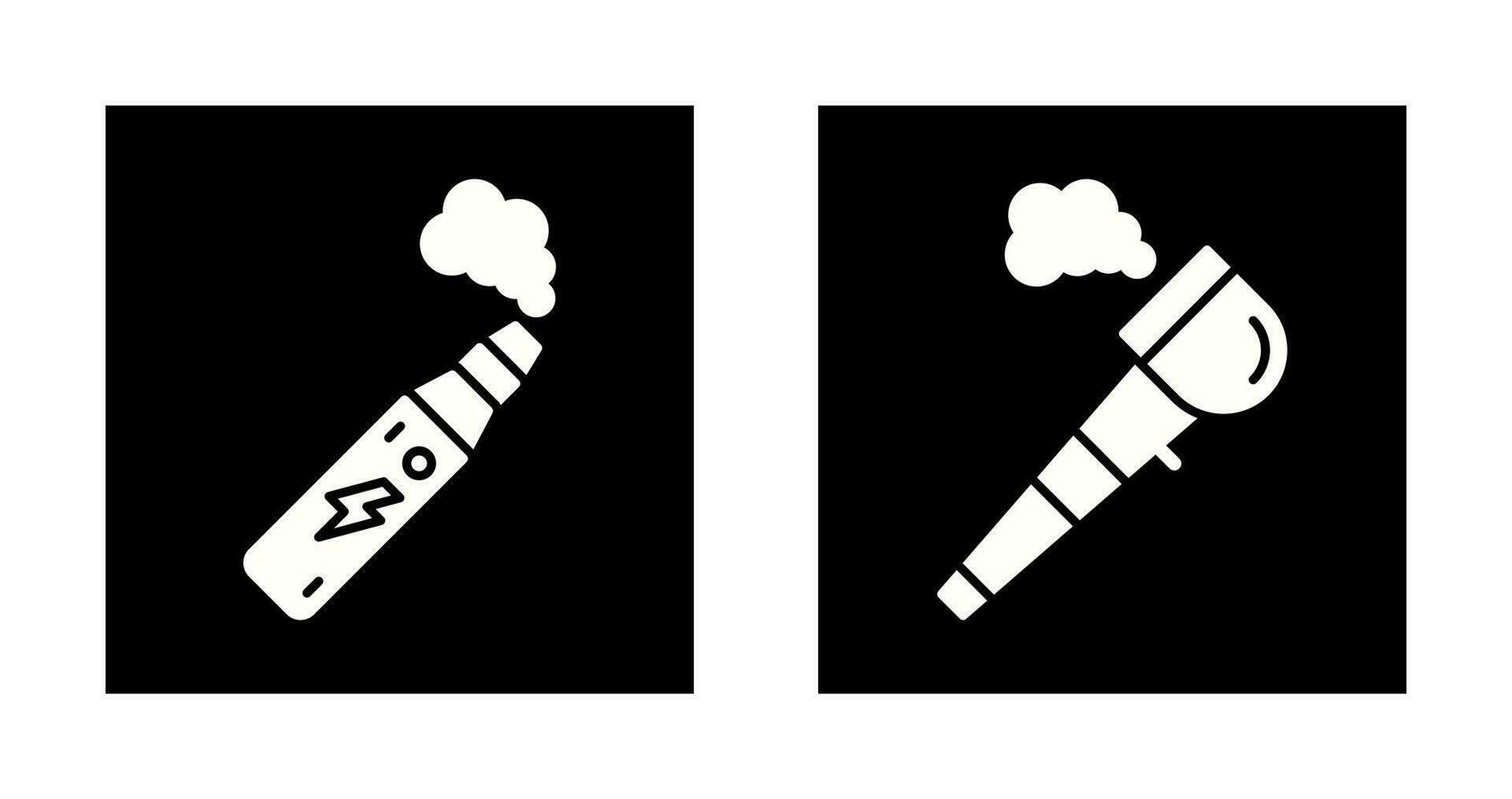 Electronic Cigarette and Pipe Of Peace Icon vector