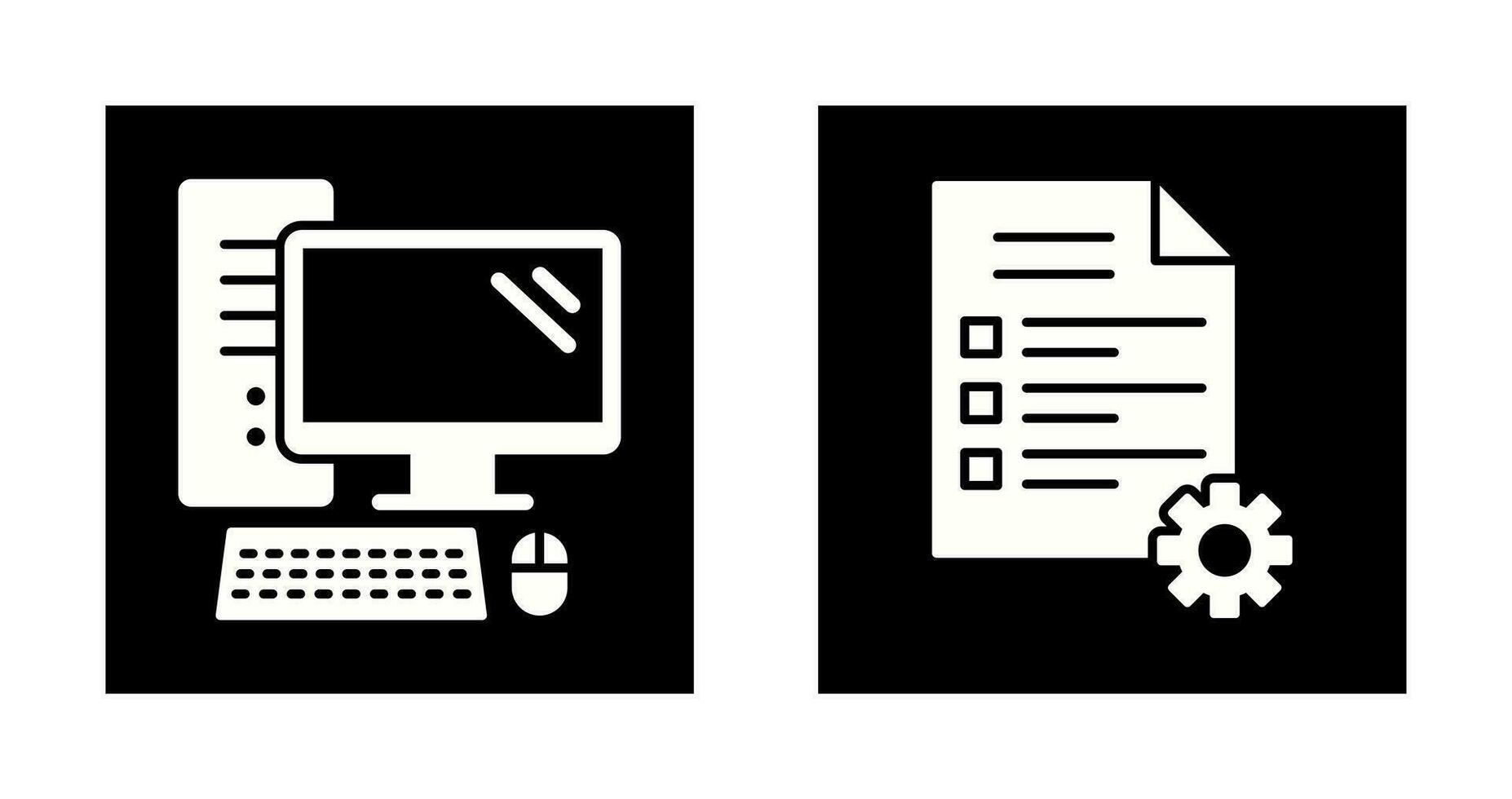 Computer and Test Icon 32664282 Vector Art at Vecteezy