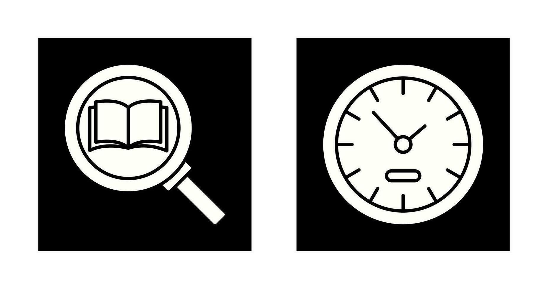 Search and ClockSnack and Money Icon vector