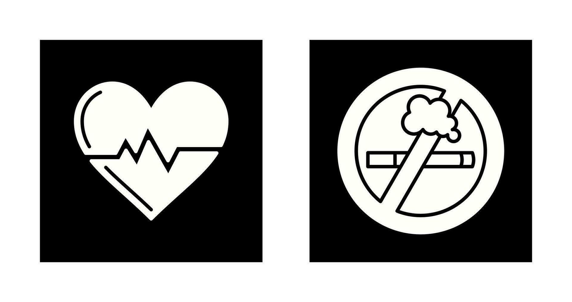 Health and No Smoking Icon vector