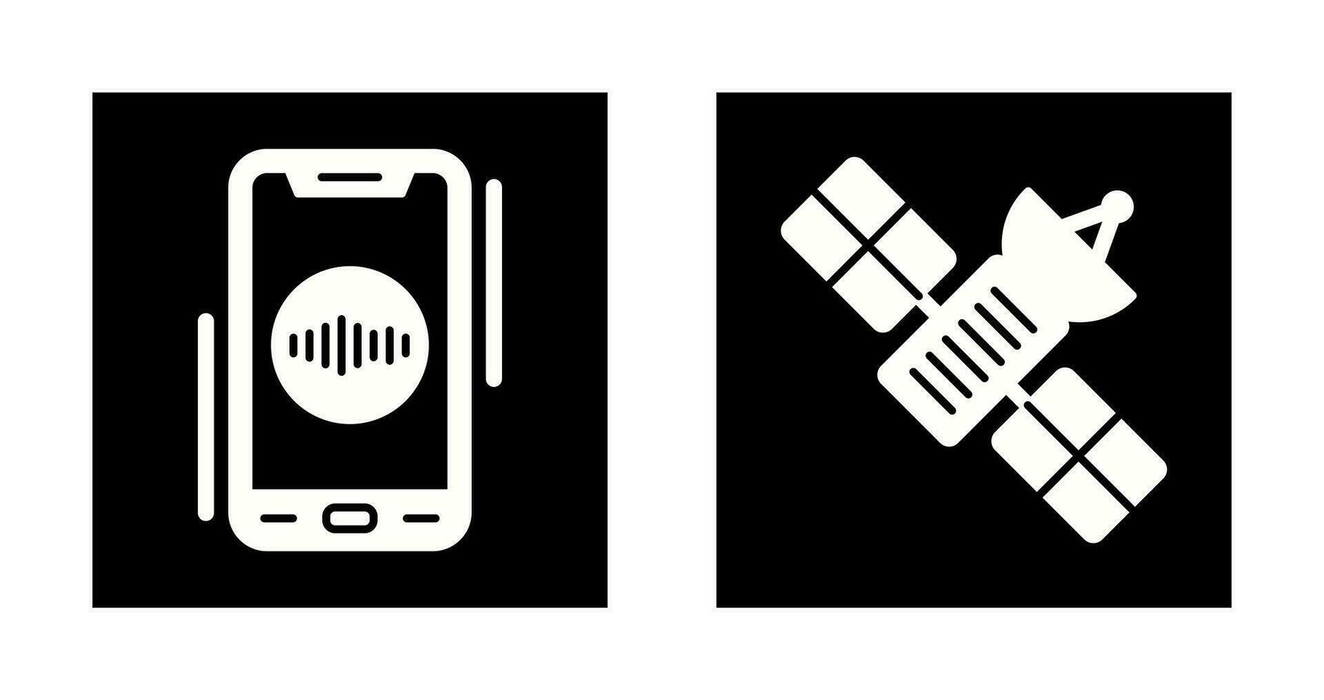 Recorder and Satellite Icon vector