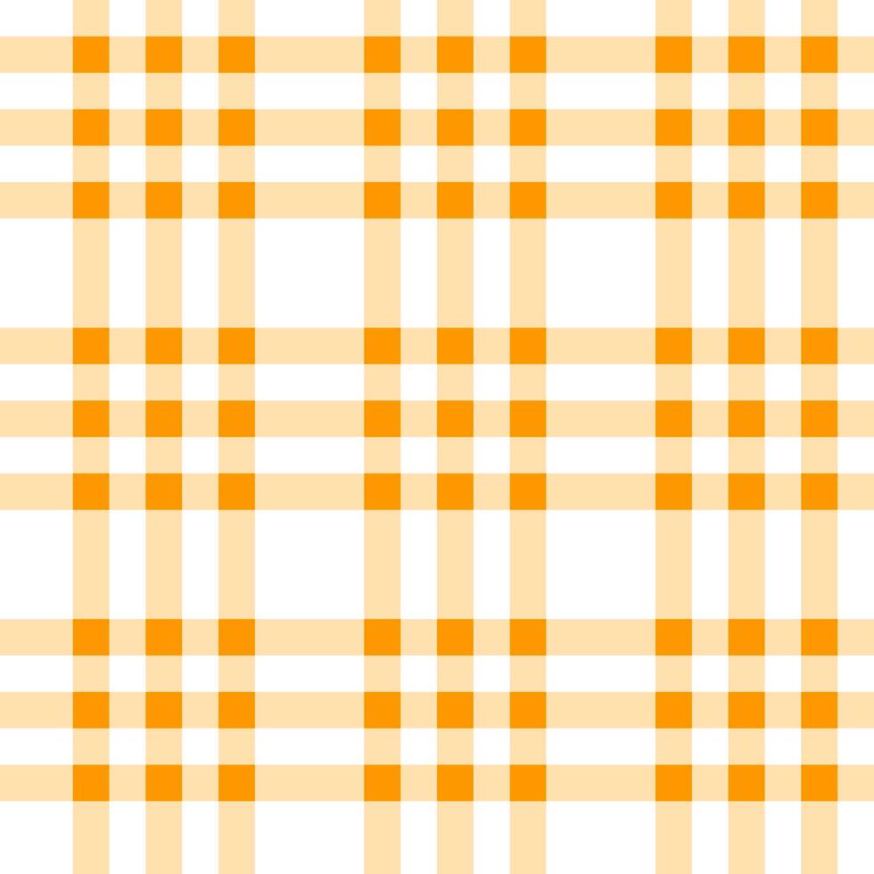 Orange plaid pattern background. plaid pattern background. plaid background. Seamless pattern. for backdrop, decoration, gift wrapping, gingham tablecloth, blanket, tartan, fashion fabric print. vector