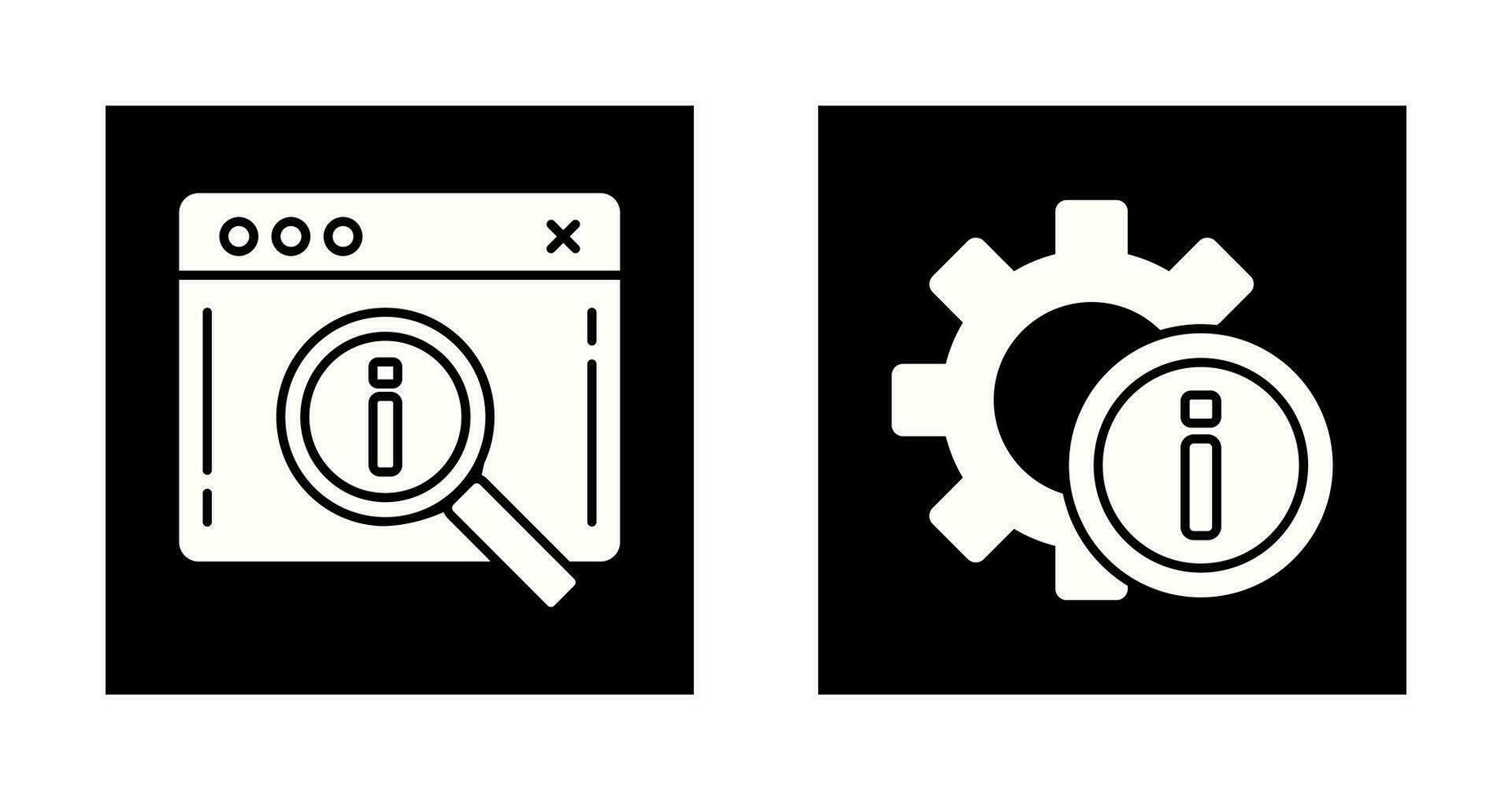 search and setting  Icon vector