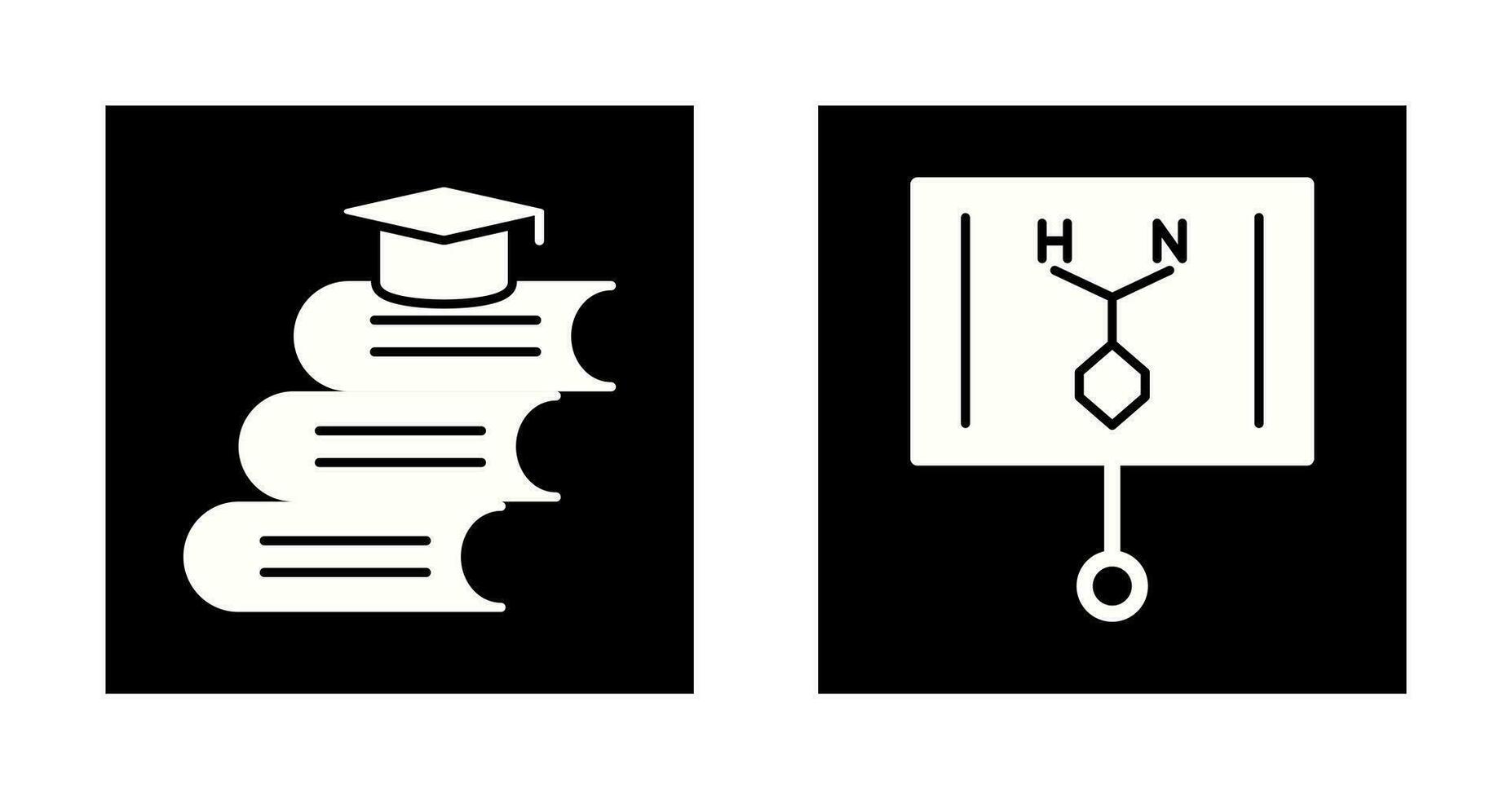 Books and Formula  Icon vector