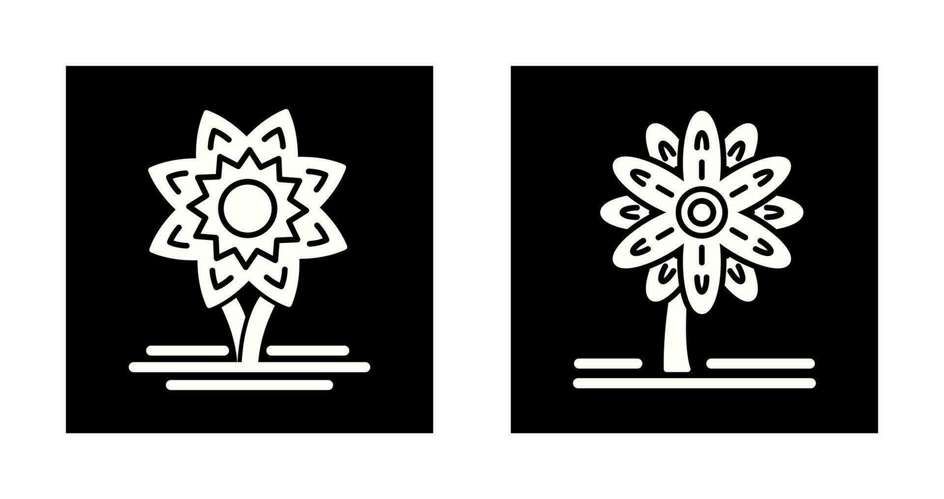 Daffodil and Daisy Icon vector
