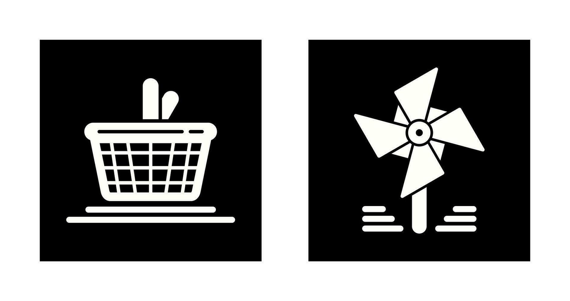 Picnic and Pinwheel Icon vector