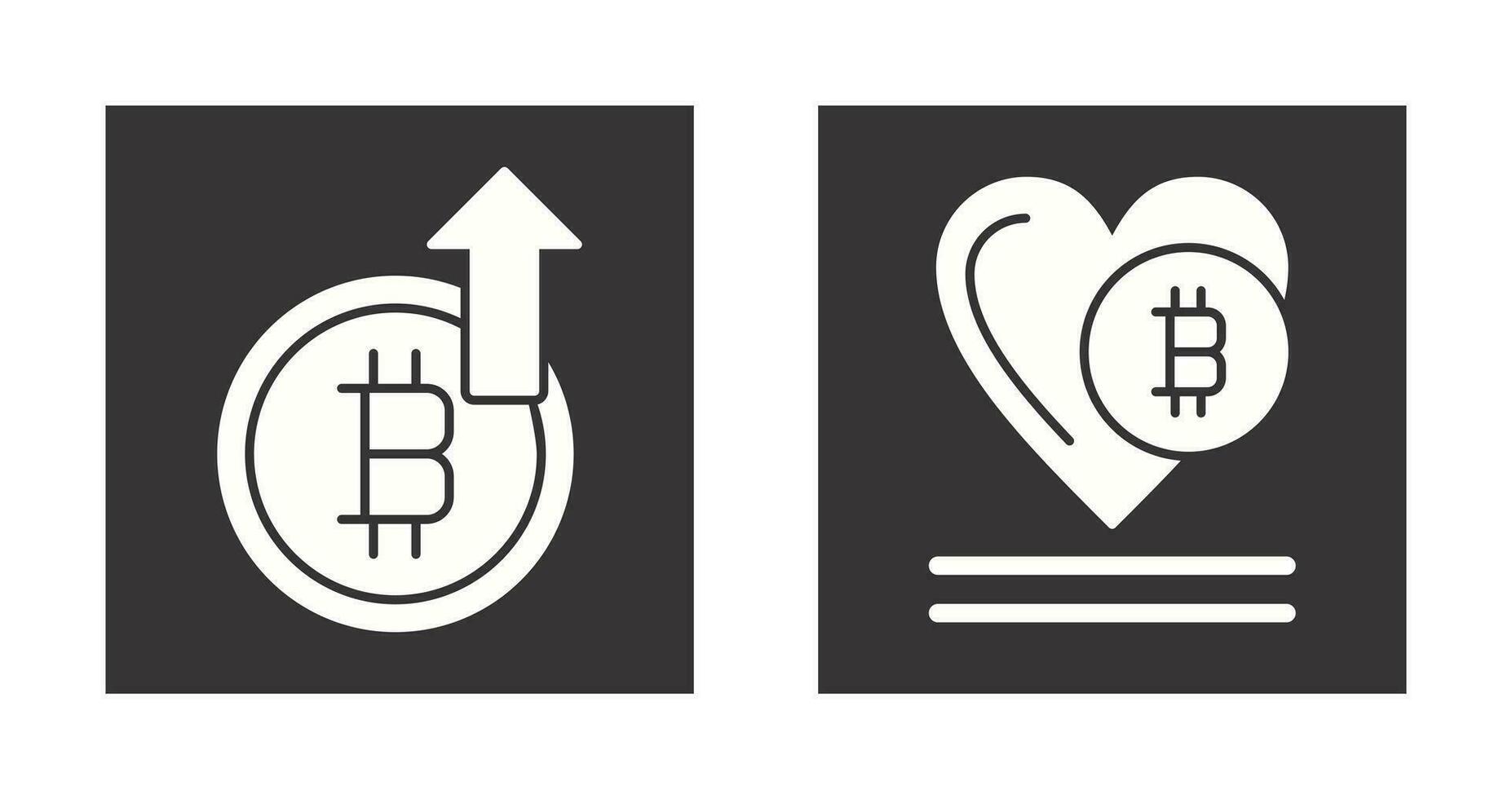 Profit and Heart Icon vector