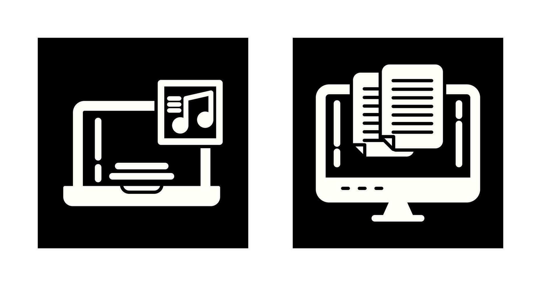 Music and Paste Icon vector
