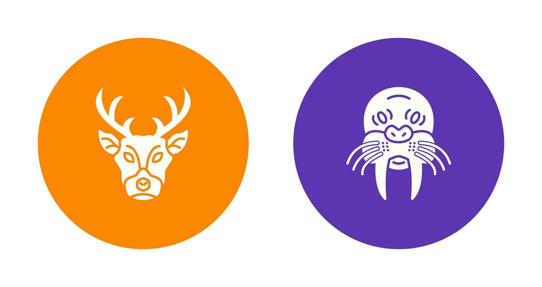 Deer and animal Icon vector