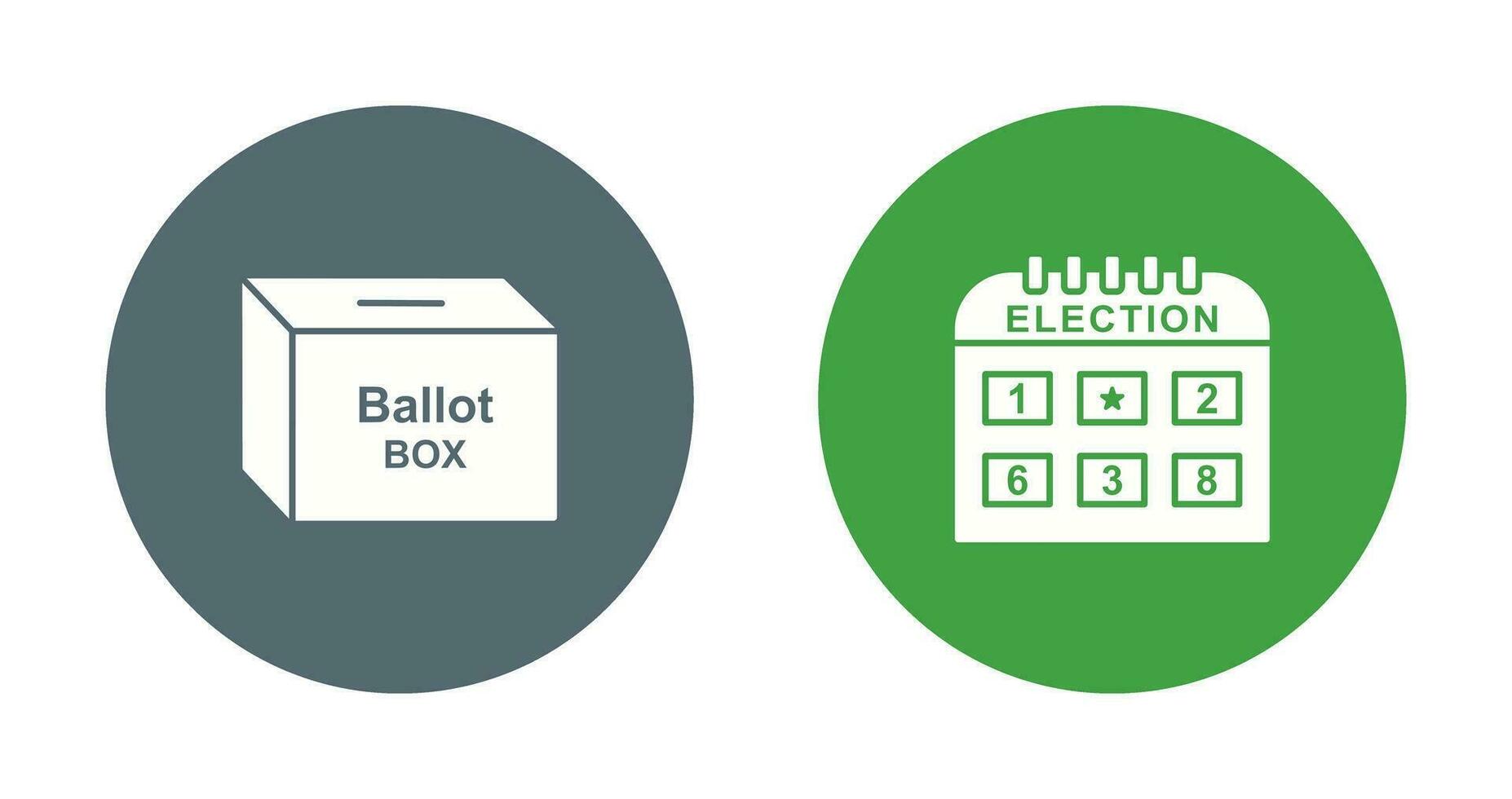 Ballot Box and Election day Icon vector