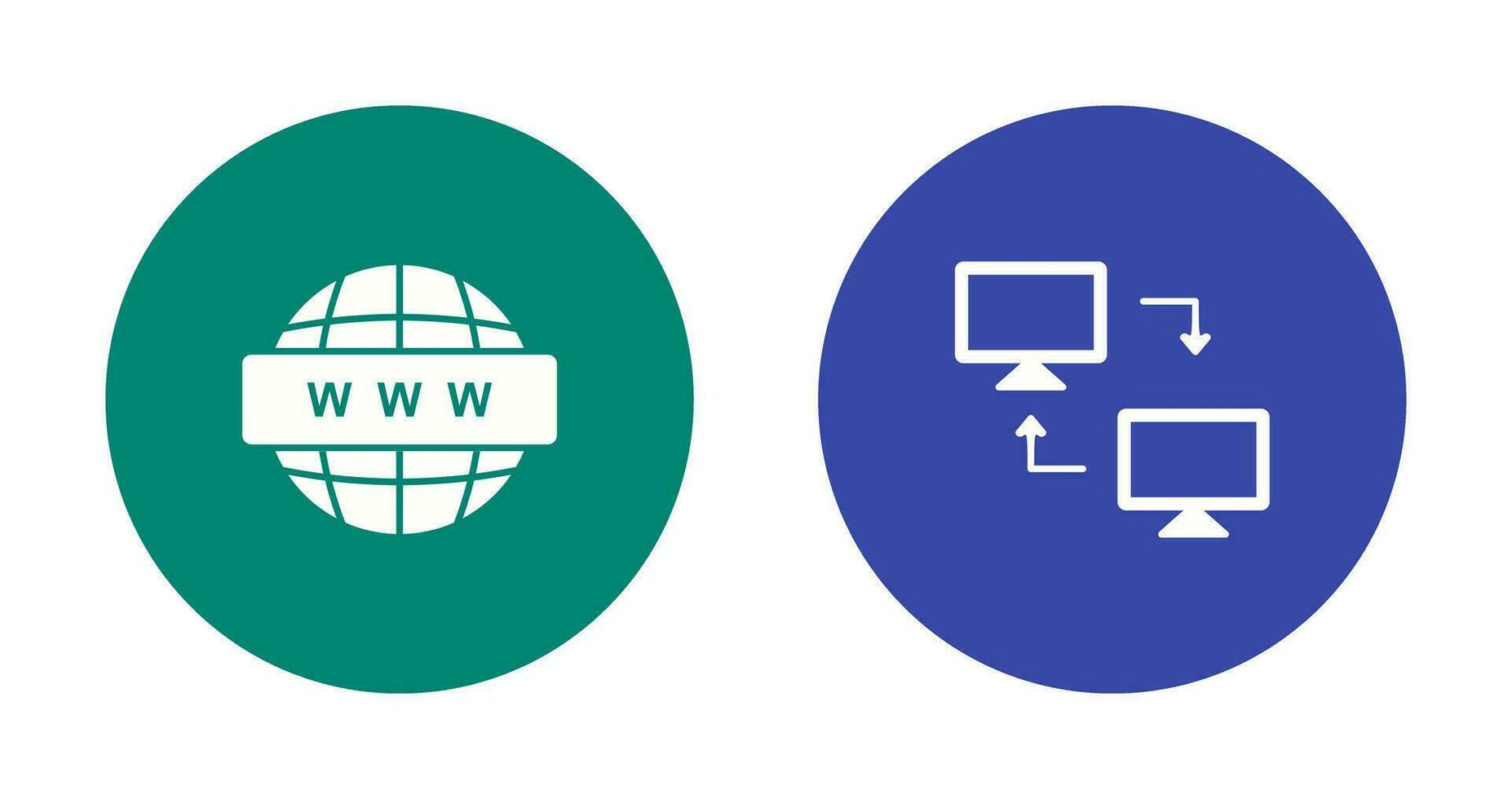 Sharing Systems and World Wide Icon vector