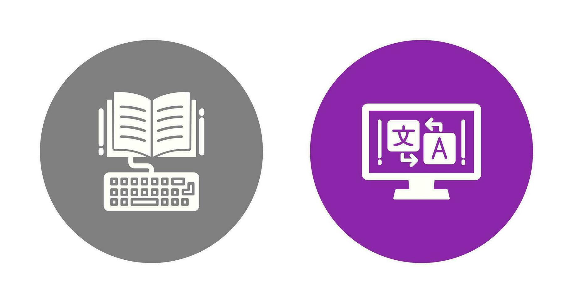 Study and Language Icon vector