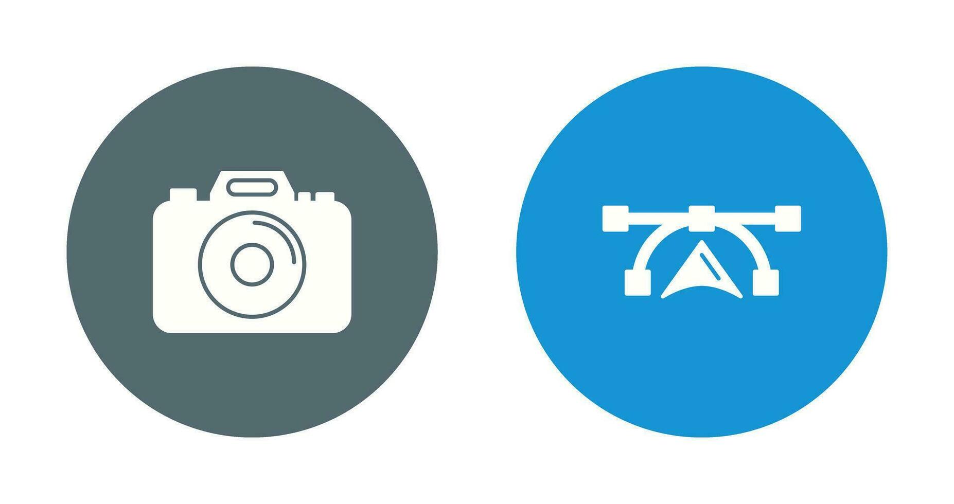 Camera and Vectors Icon