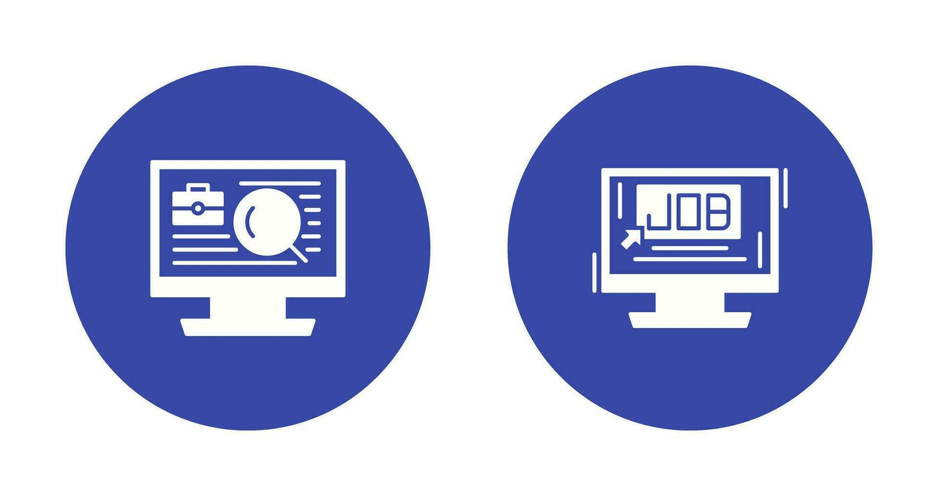 Job and Job Search Icon vector