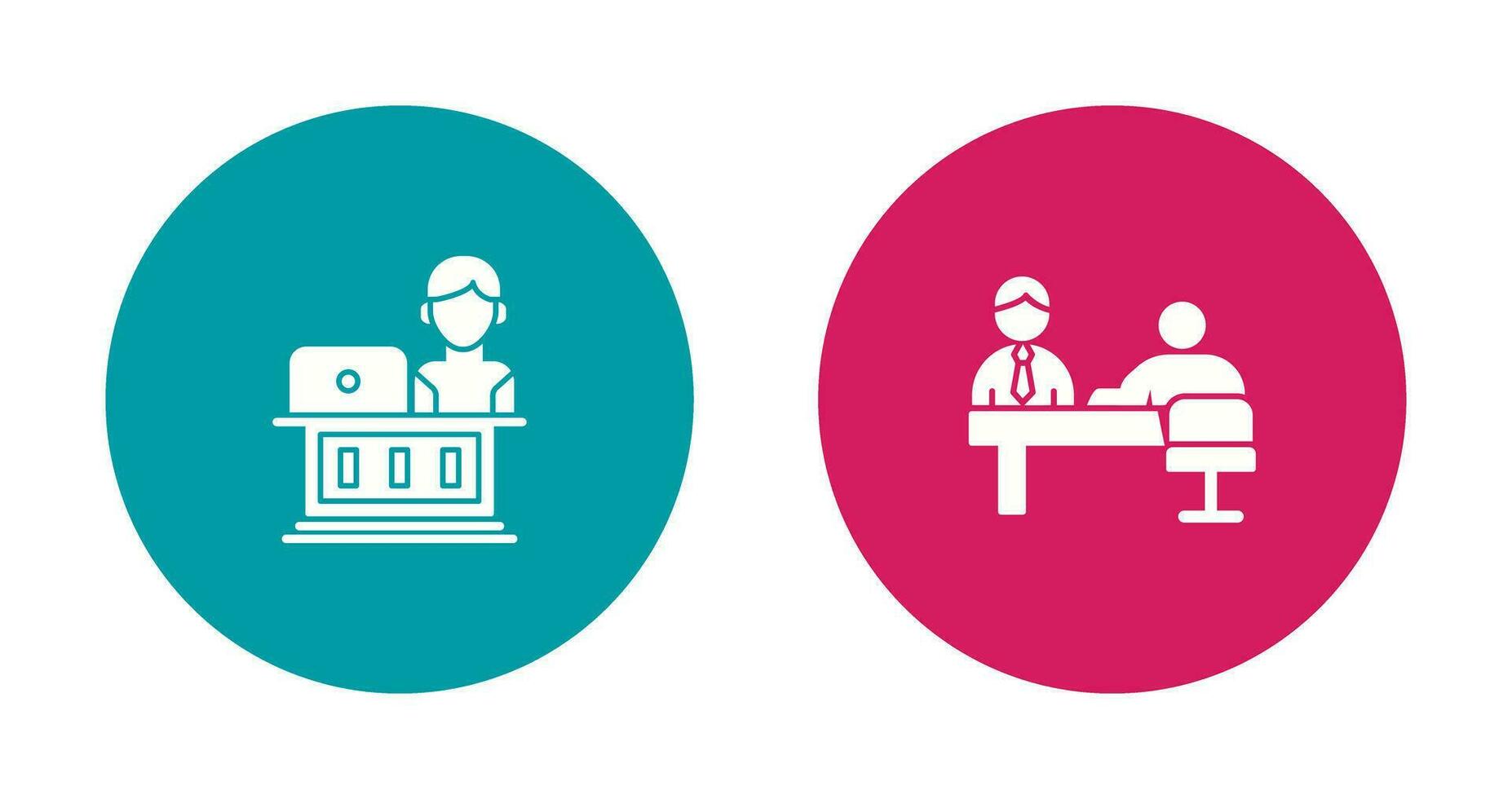 Employee and Evaluating work Icon vector
