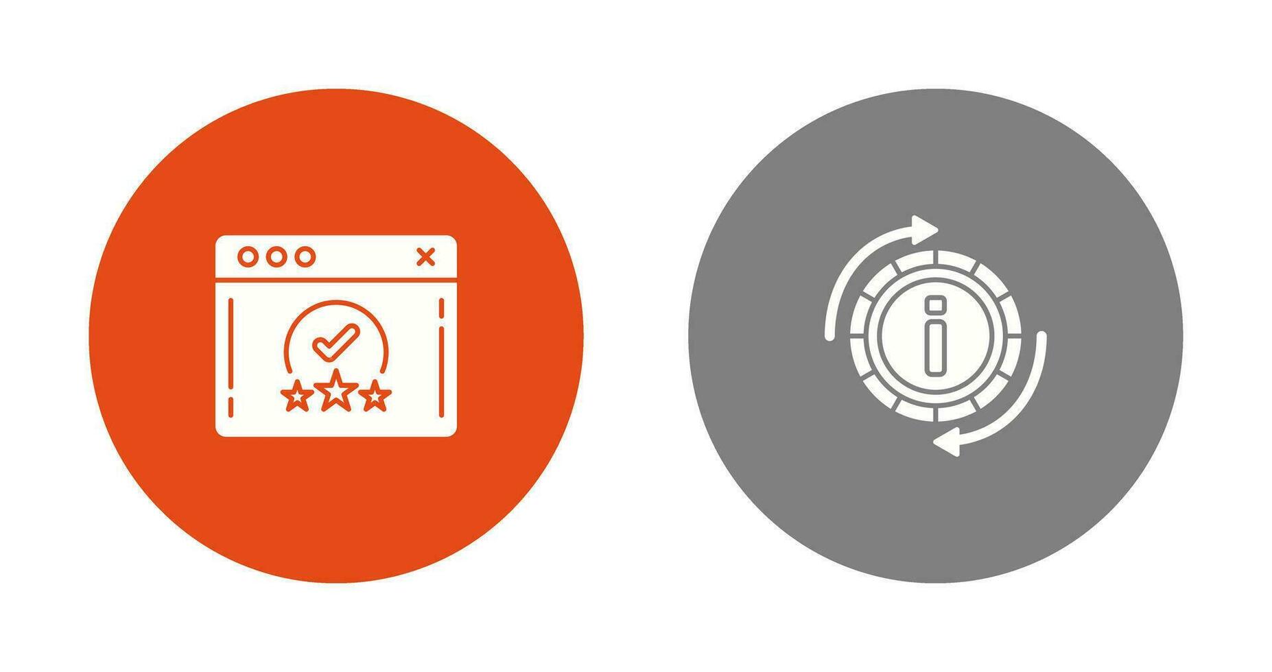 rating and refresh  Icon vector