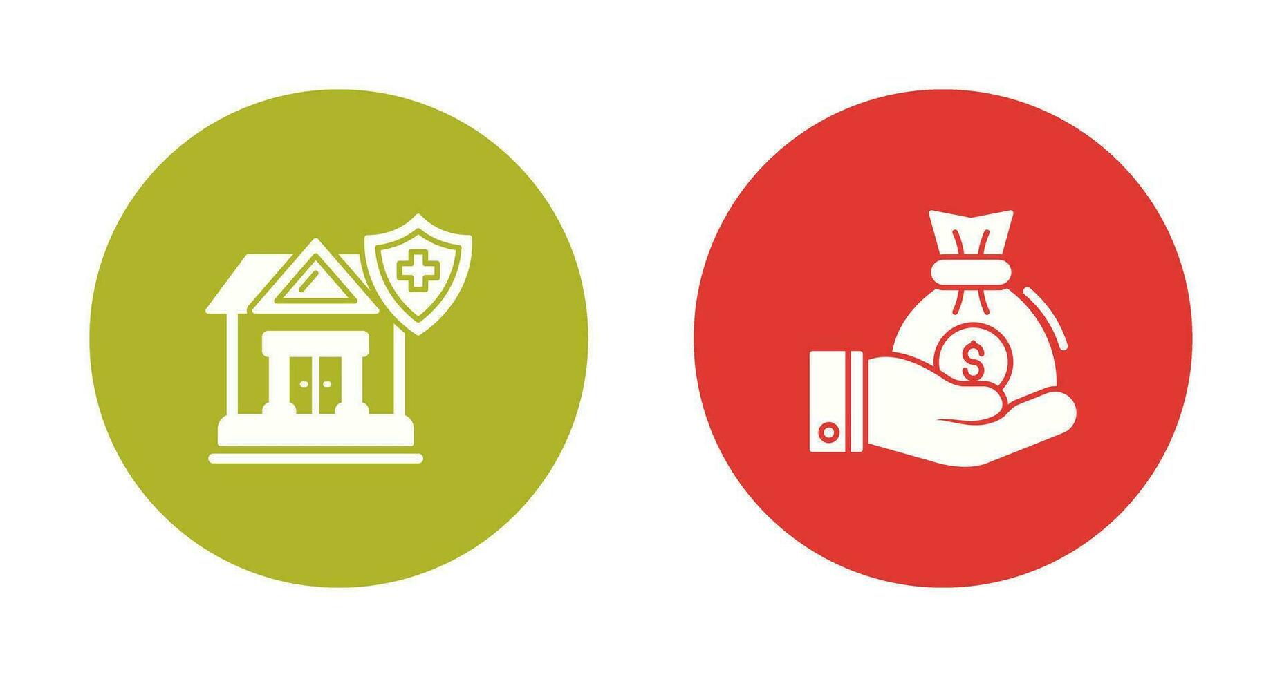 Health and Investment Icon vector