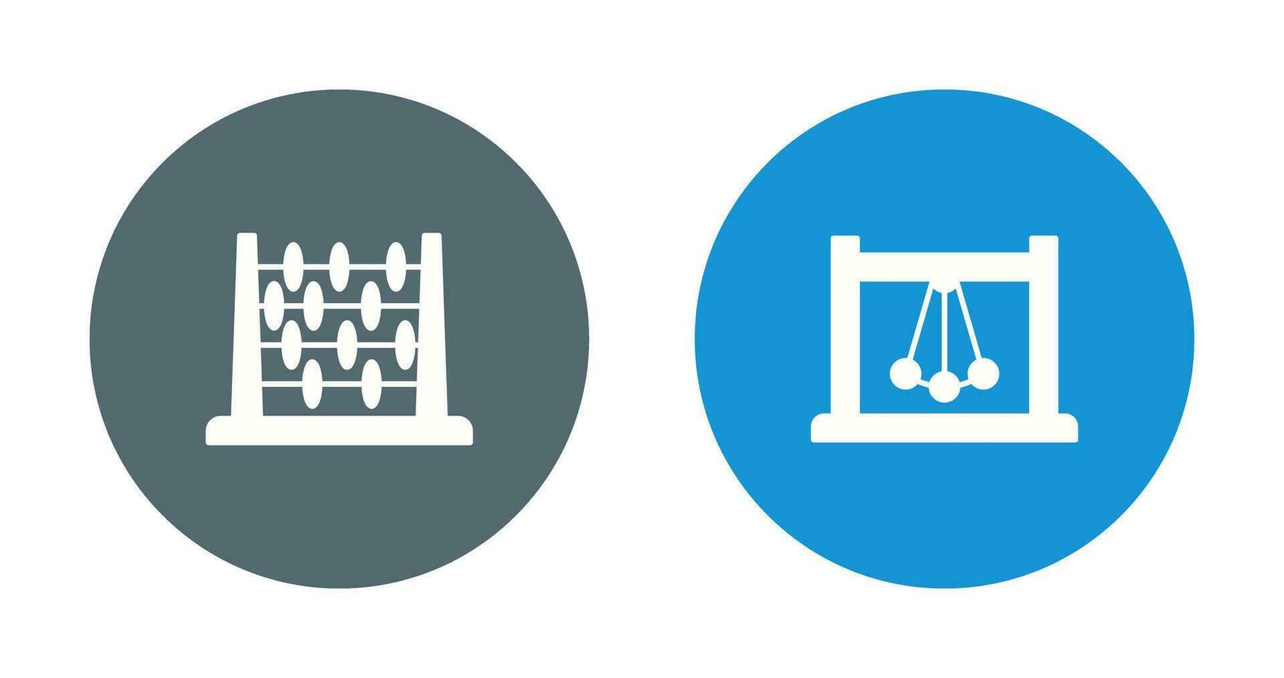 Abacus and Pendulum Icon vector