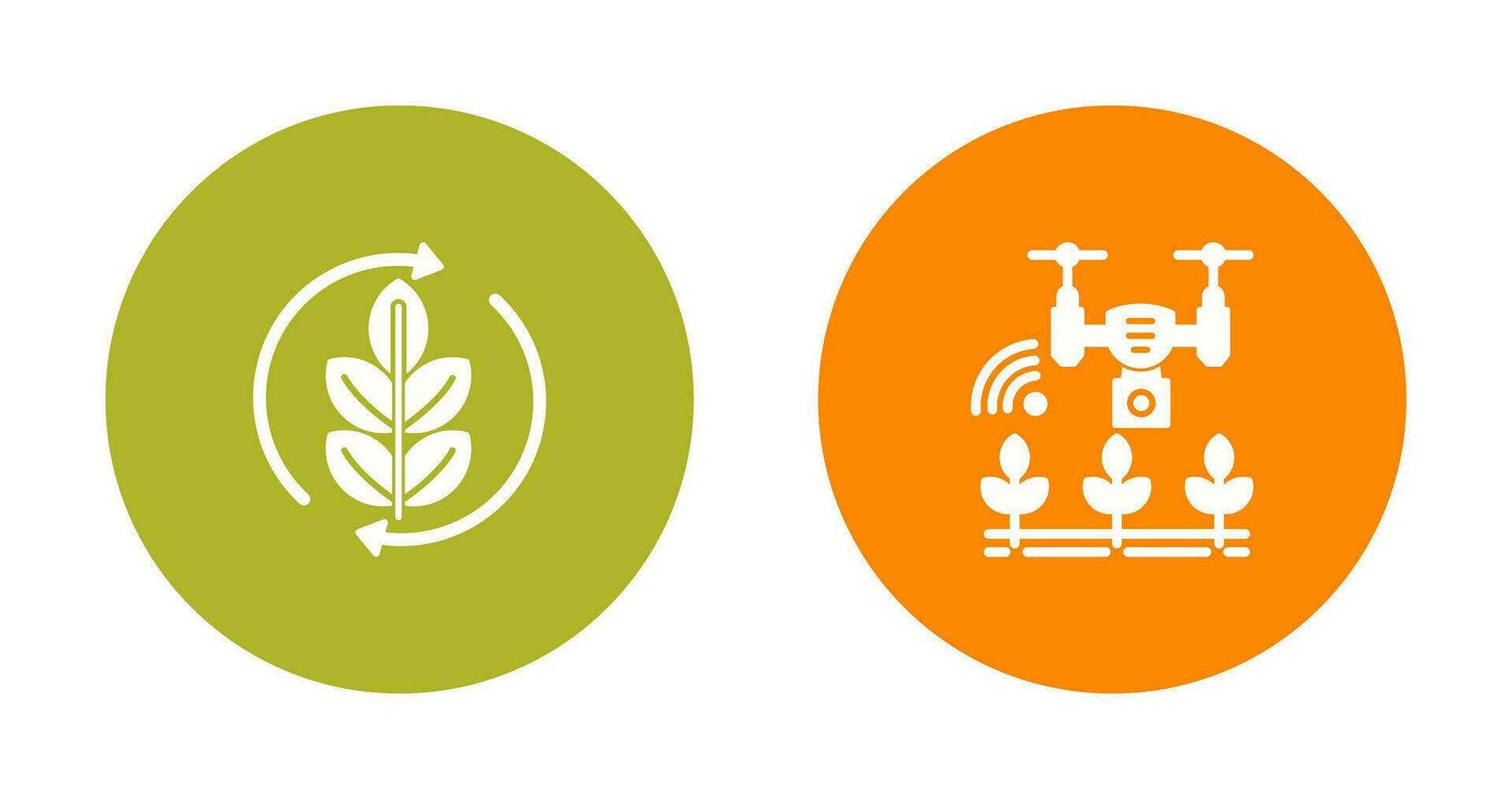 Agronomy and Smart Farm Icon vector