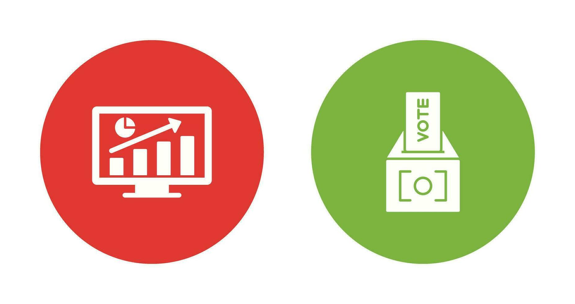 Statistics and Vote Icon vector