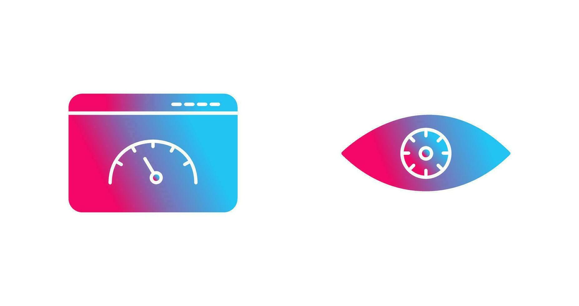 page speed and supervision Icon vector