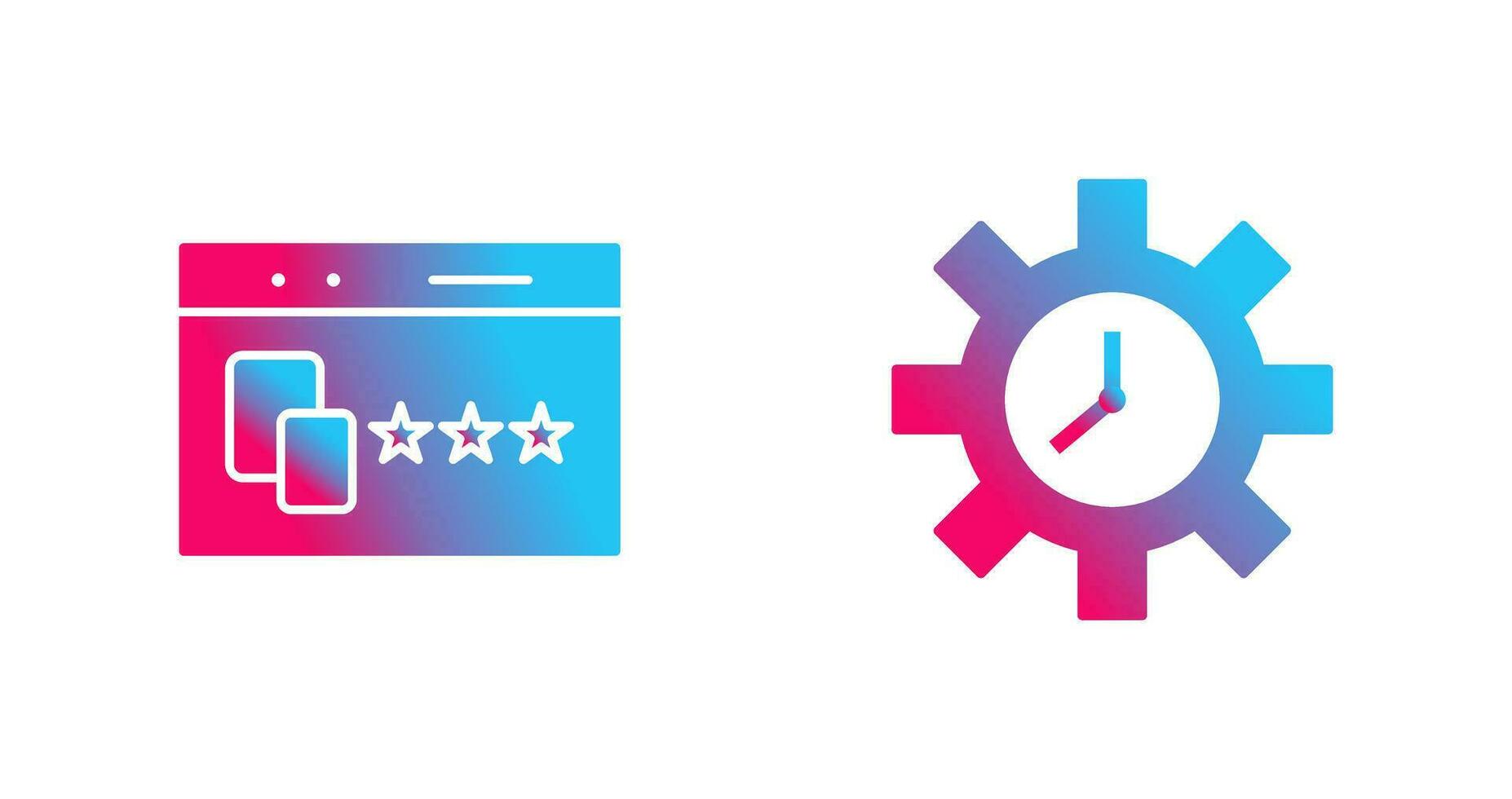Website Promotion and Time Optimization Icon vector