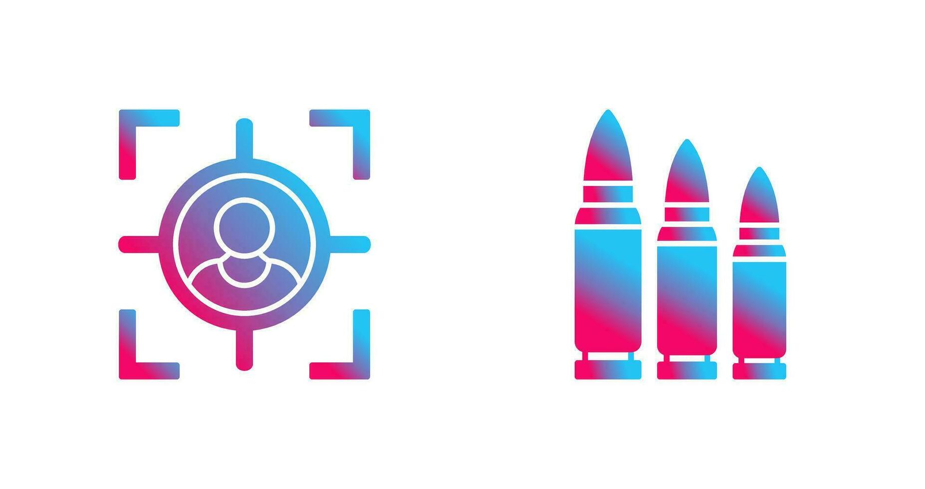 Target and Bullets Icon vector