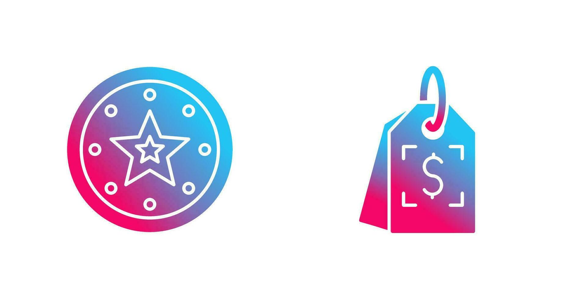 Recommended and Price Tag Icon vector