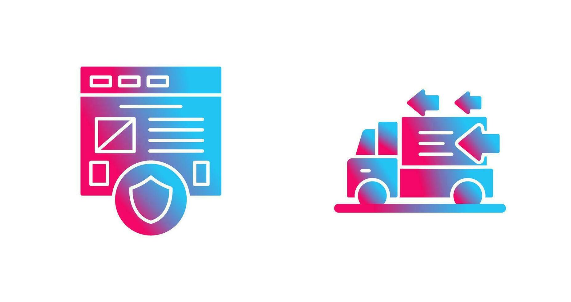 Secure and Order Return Icon vector