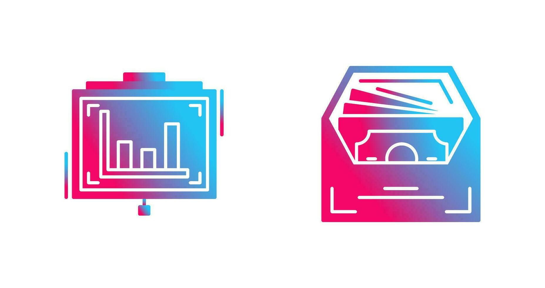 Presentation and Salary Icon vector