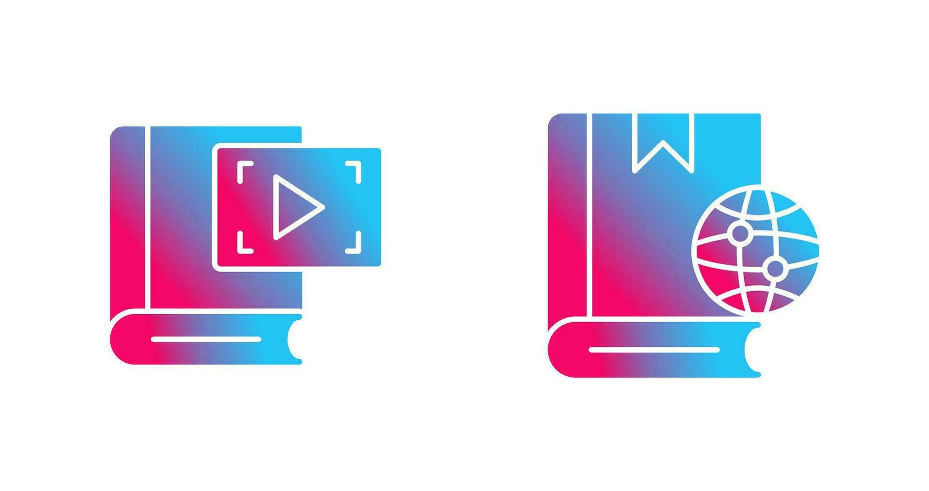 Video Recorder and Globel Icon vector