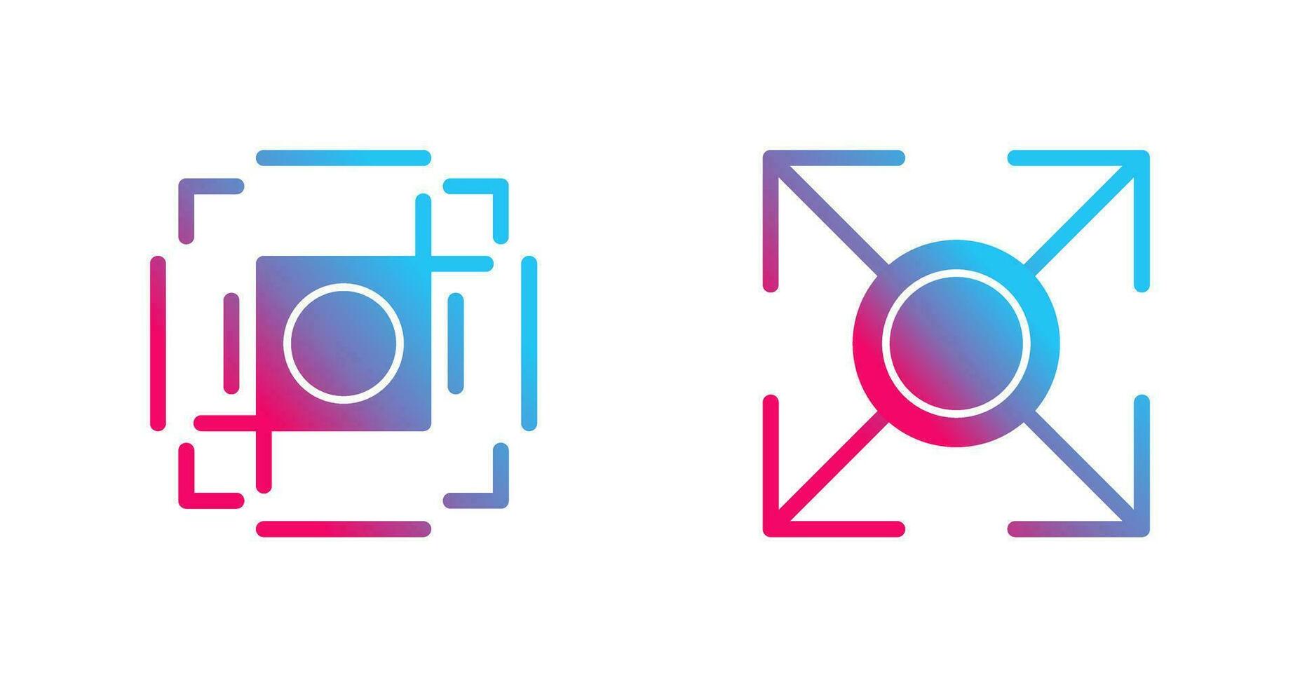 crop and expand Icon vector