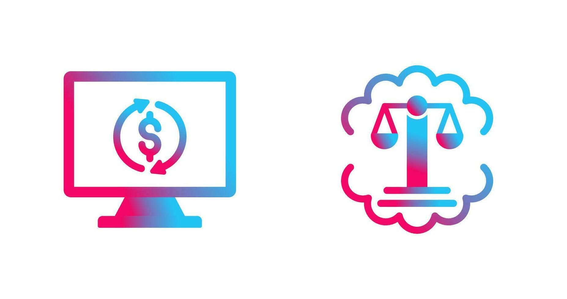 Demonstrator and Justice Scale Icon vector