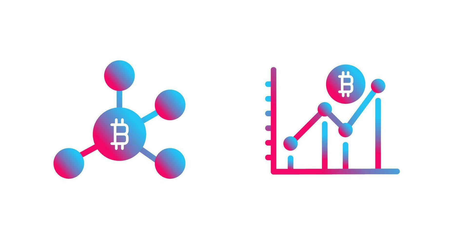 Network and Bars Icon vector