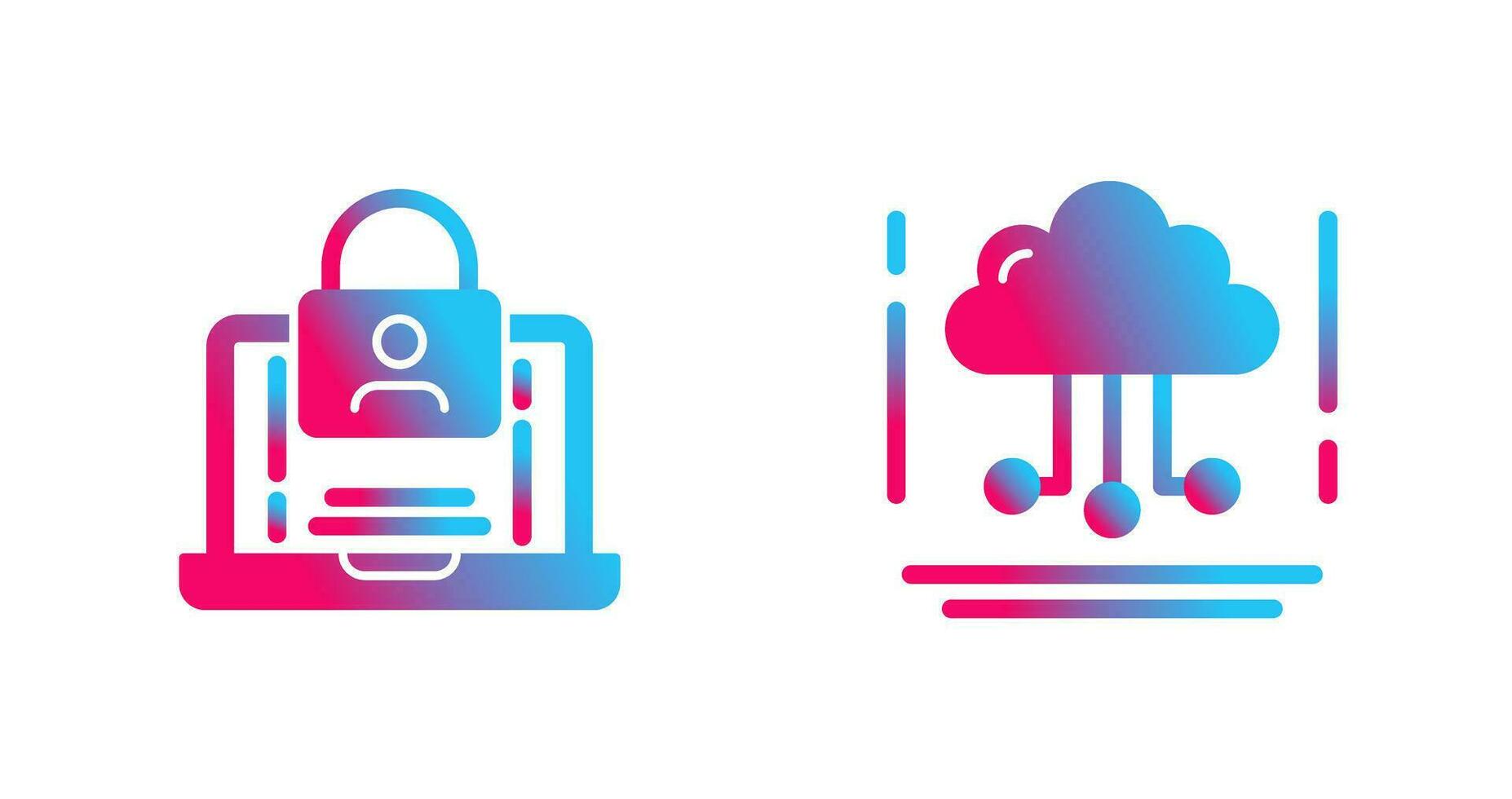 Authentication and Network Icon vector