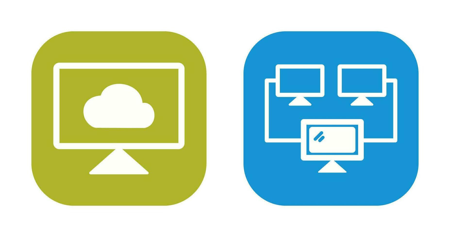 Cloud Systems and Connected   Icon vector