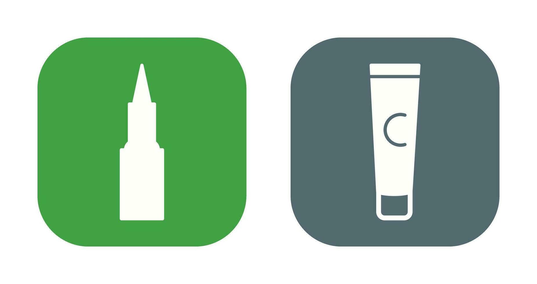 Kajal cosmetics and Conditioner  Icon vector