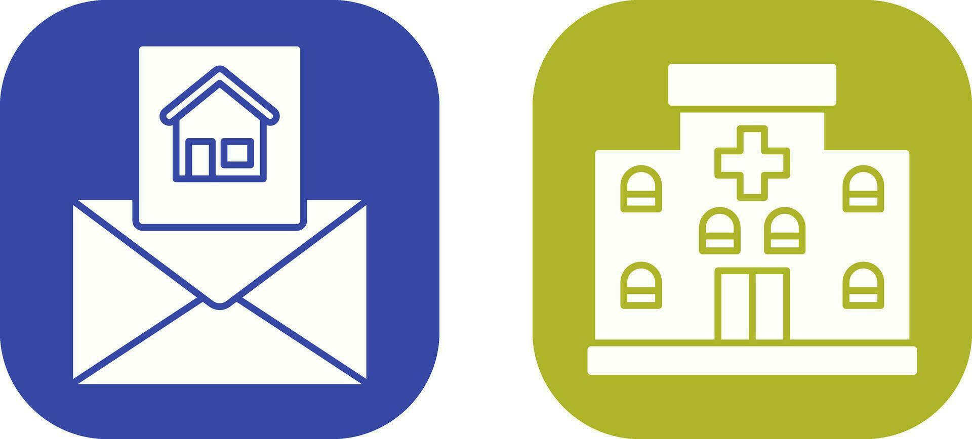 Email and Road sign Icon vector