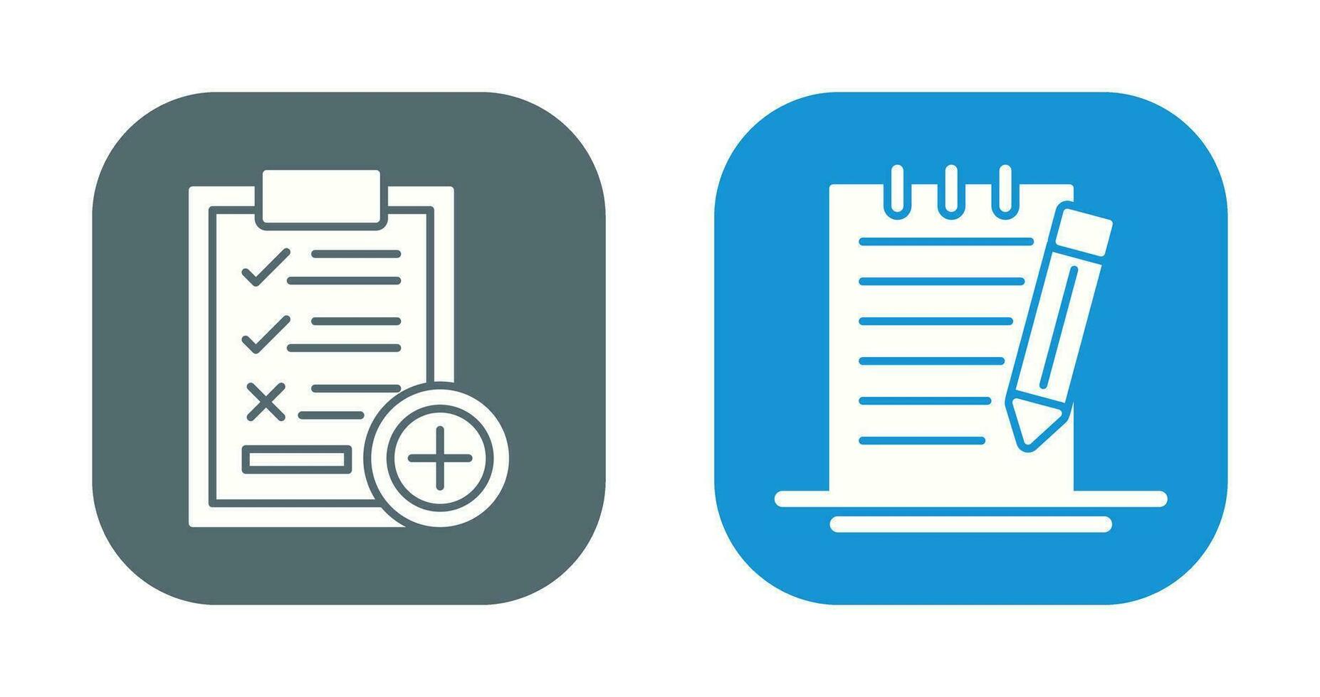 Medical Examination List and Check Up List Icon vector