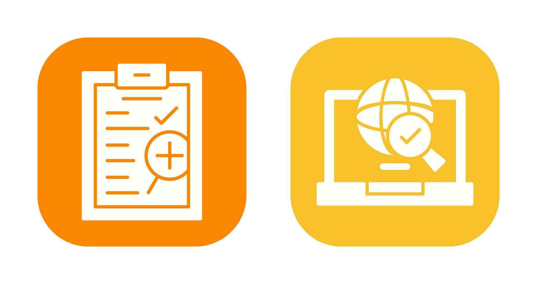Research and Clipboard Icon vector